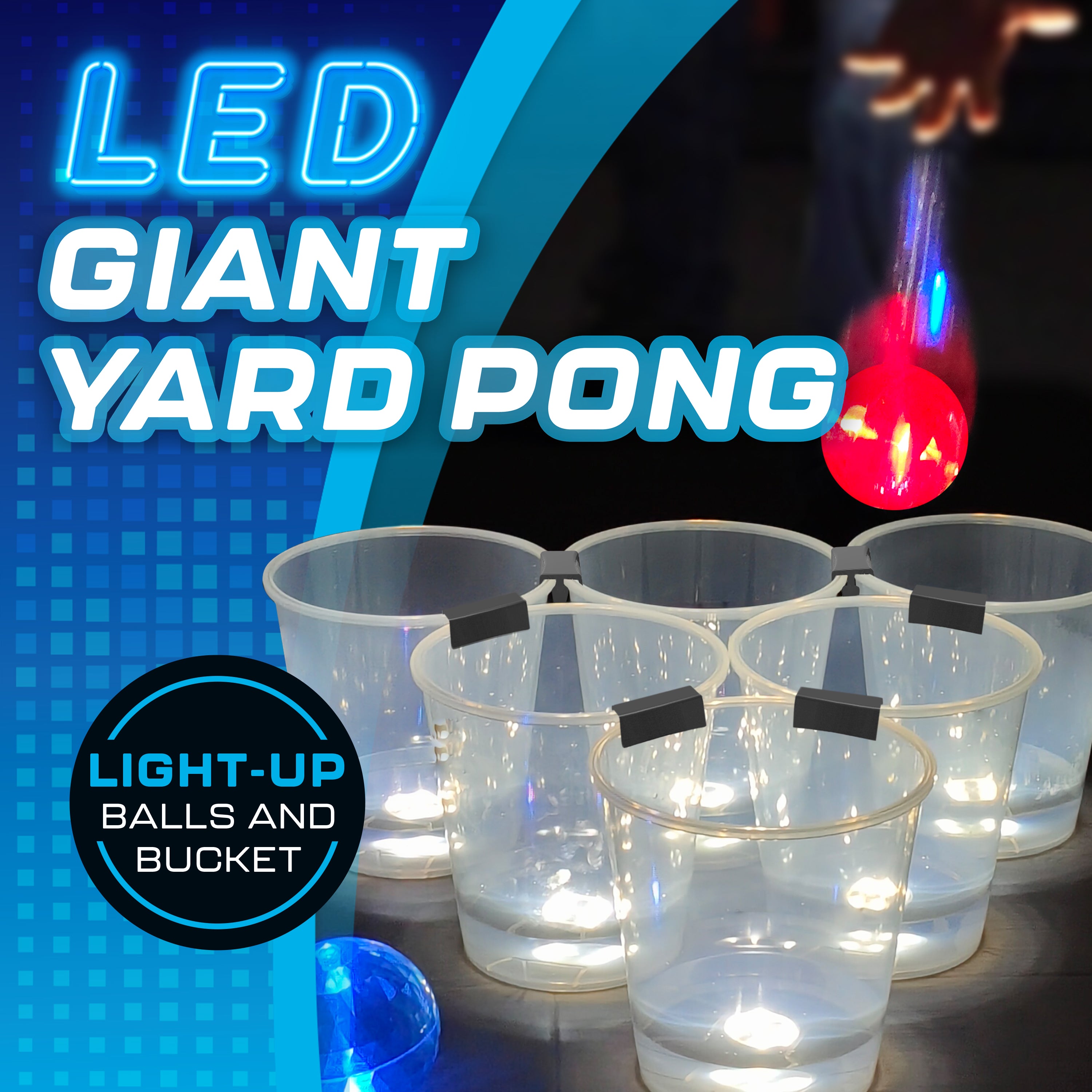 LED Giant Yard Pong